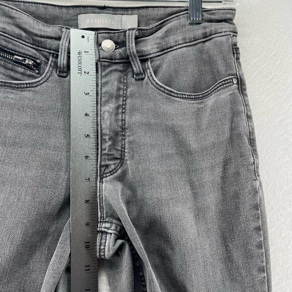 Athleta Jeans Womens Size 4 Sculptek Skinny Mid Rise Light Washed Denim Gray - Picture 8 of 10